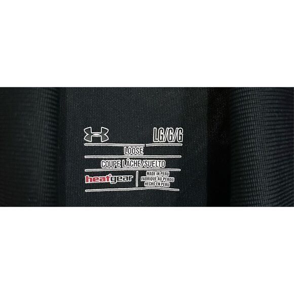 Men’s Under Armour Black Performance Polo Loose Fit Shirt Size Large - Picture 5 of 5